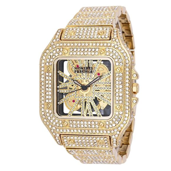 Invicta X Montres Prestige Men The Montres Prestige Lucent X Invicta Men’s Watch 42mm in gold